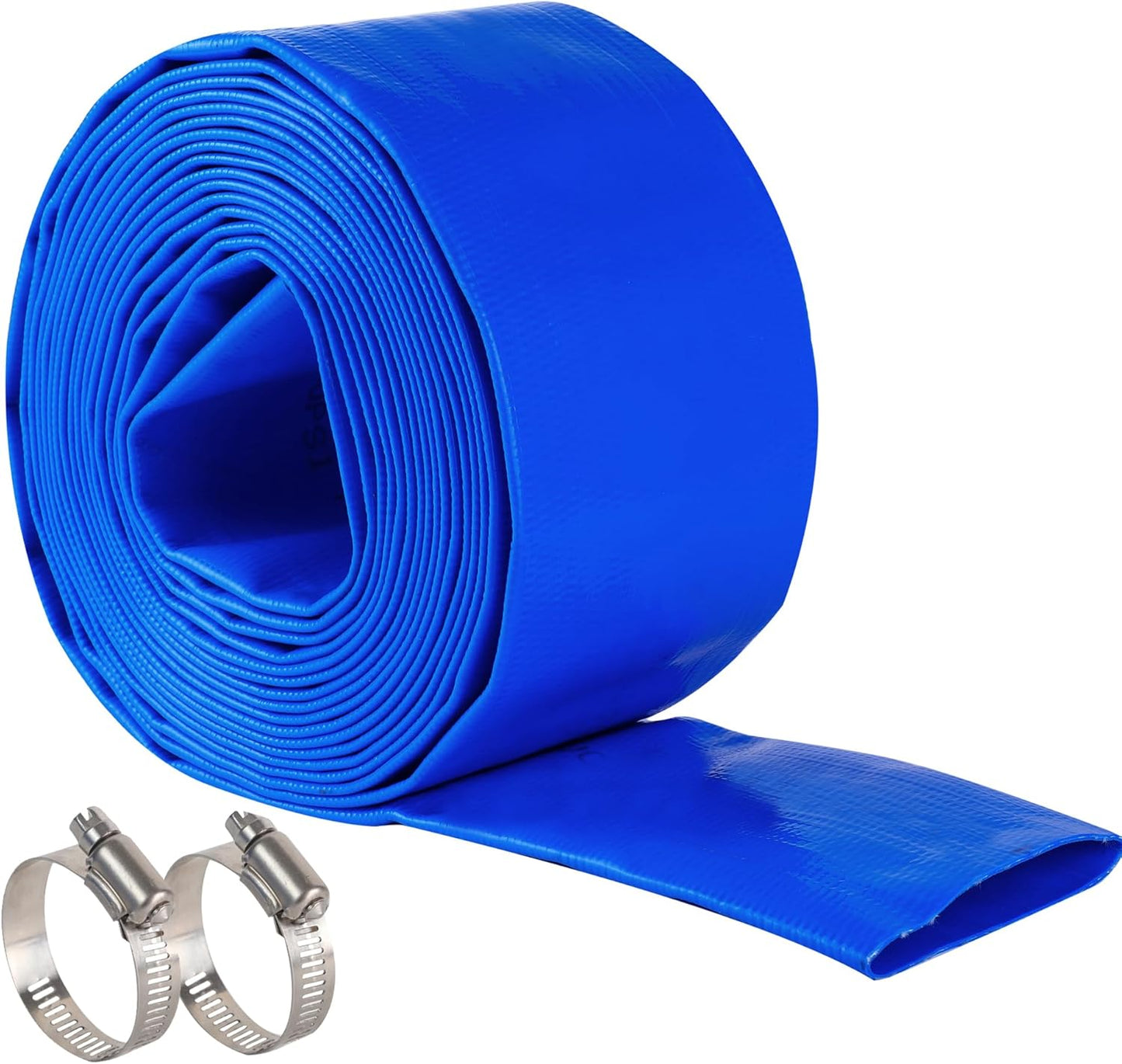 3in x 50 FT Pool Backwash Hose - Heavy Duty PVC Water Discharge