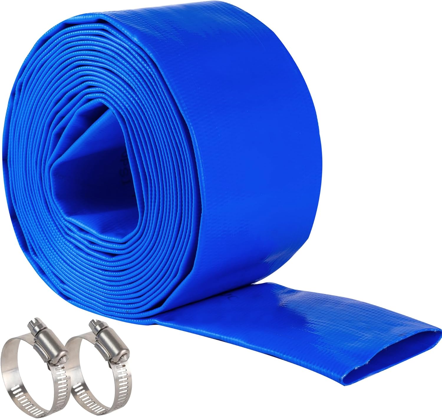 3in x 50 FT Pool Backwash Hose - Heavy Duty PVC Water Discharge