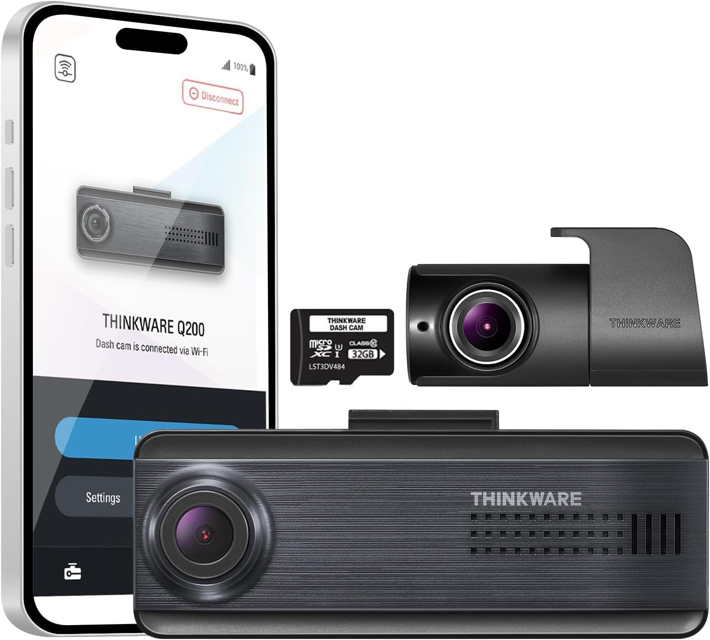 THINKWARE Q200 2K Dash Cam: Dual-Channel Clarity!