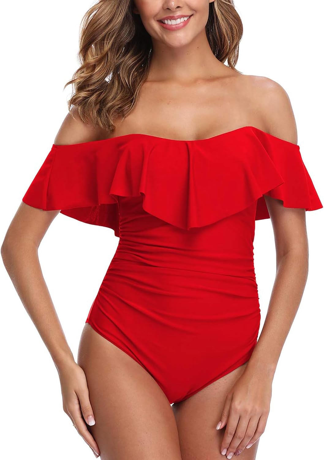 ZINPRETTY Womens Retro One Piece Bathing Suit for Tummy Control