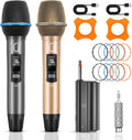 Wireless Microphones Two UHF Microphones for Karaoke Singing