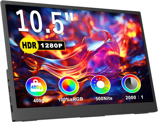 Topmonitor 10.5 FHD Portable Monitor - Ultimate Compatibility!
