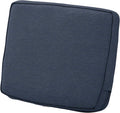 Montlake Patio Lounge Back Cushion 23 x 22 x 4 in Heather Indigo Blue