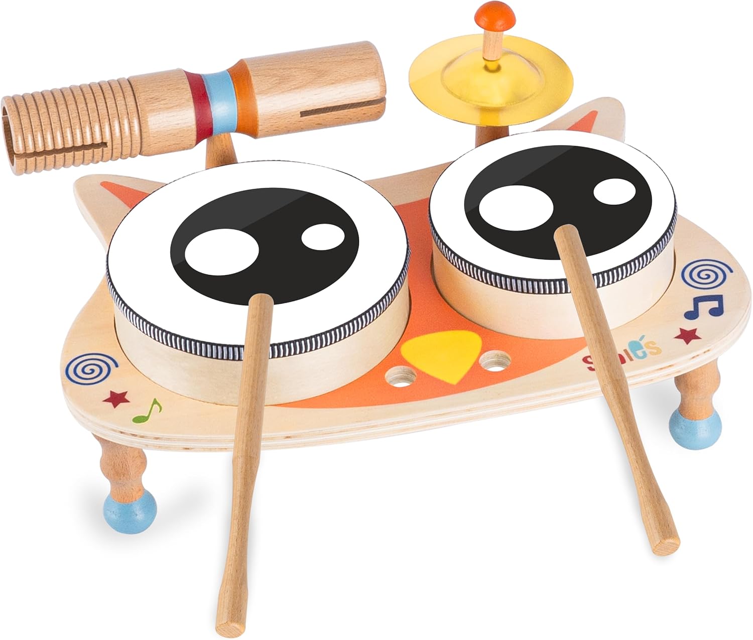 Stoie's Owl Drum Set for Babies and Toddlers - Fun Music Play