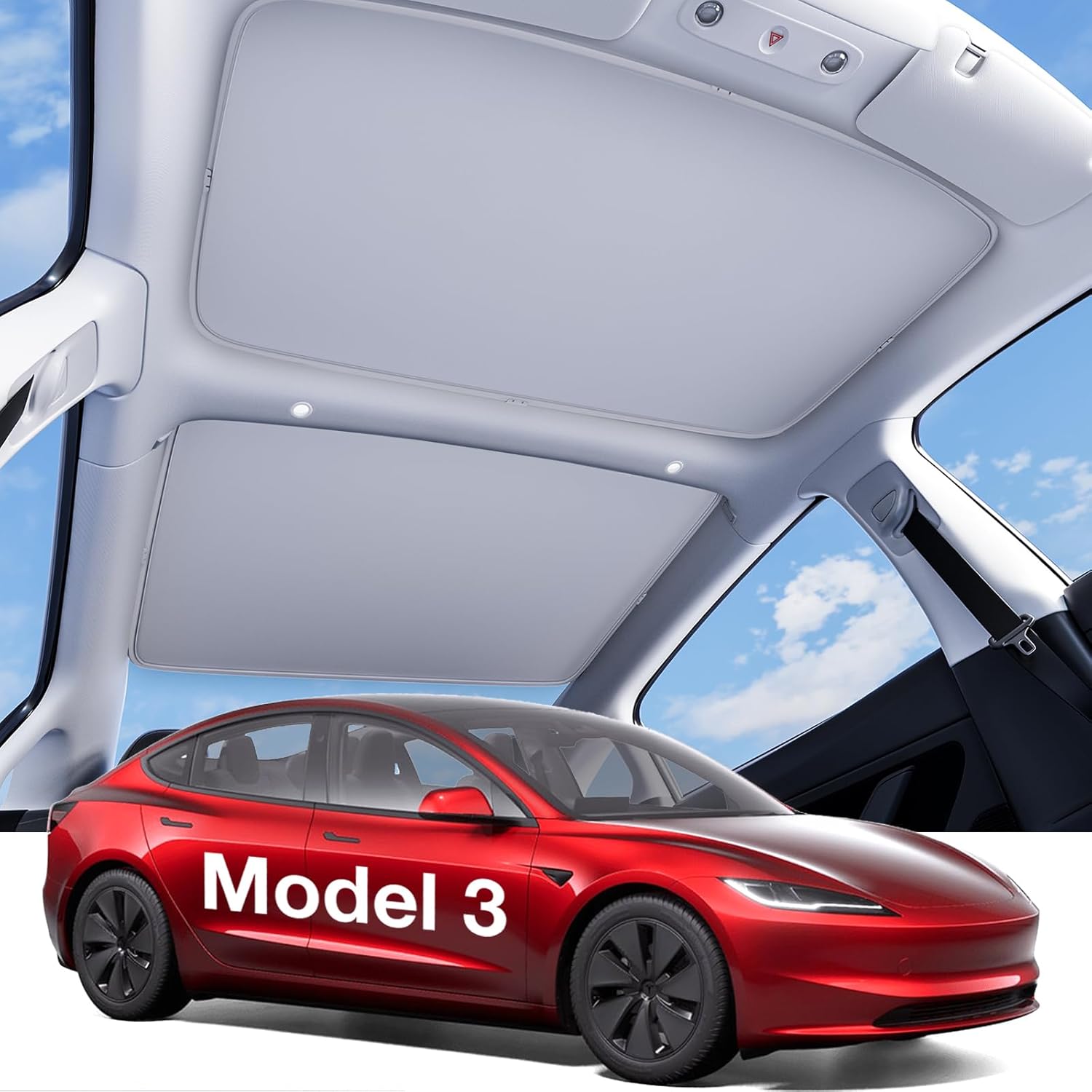 Wigoo Tesla Model 3 Sunshade Roof for Ultimate Heat Insulation
