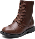 DREAM PAIRS Girls Boys Combat Ankle Boots Side Zipper Shoes these