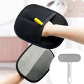 Pets Double-Sided Pet Grooming Gloves - Fast Multi-Surface Fur Removal
