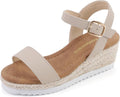 Girls Wedge Sandals Espadrille Platform Heels - Comfortable Summer are