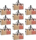 10 Pack Clear Moving Bags 20 Gallon Comforter Storage - Foldable