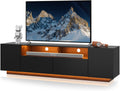 WLIVE LED TV Stand with Large Storage for 55 to 75 Inch TVs
