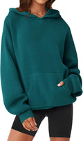 MEROKEETY 2024 Fall Oversized Hoodie with Pockets
