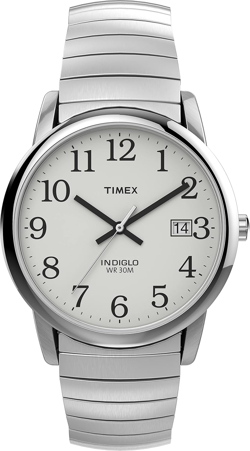 Timex Men's Easy Reader Watch with Indiglo Light-Up Dial
