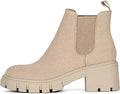Rihero Women's Chelsea Ankle Boots with Chunky Heel Design
