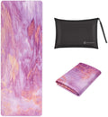 Travel Yoga Mat Non Slip Suede Mat for Pilates & Hot Yoga - Foldable