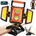 4000LM LED Work Light Rechargeable with Clamp - Portable Job Site