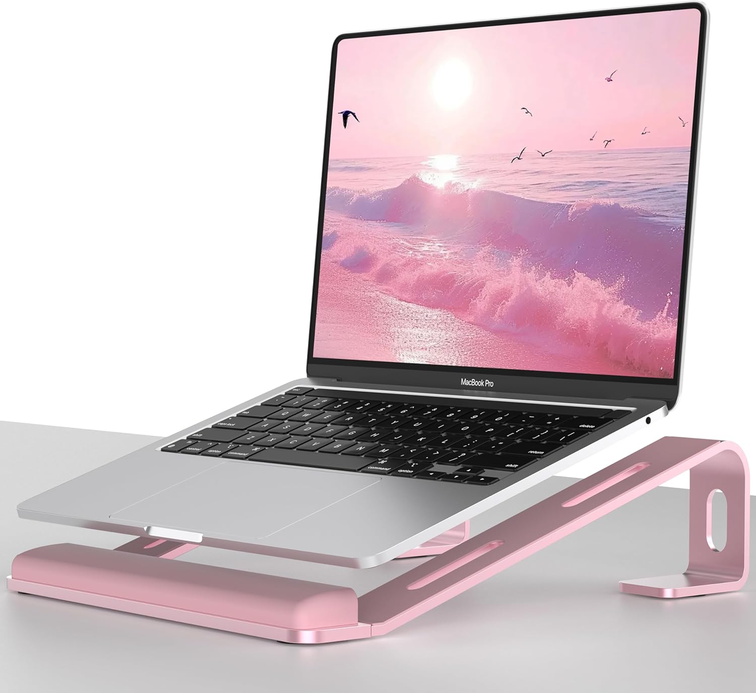 Ultimate Comfort: JCZT Pink Laptop Stand with Wrist Rest