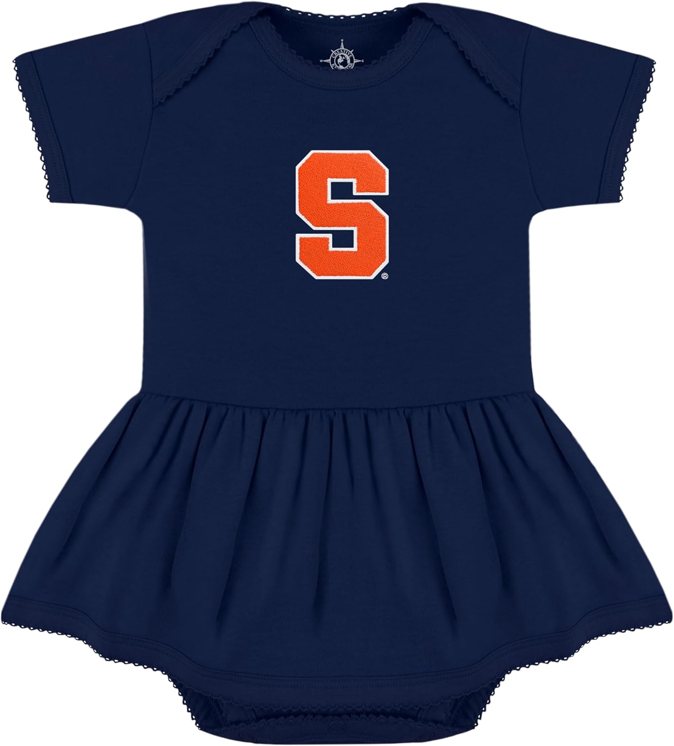 Creative Knitwear College Baby Picot Bodysuit Dress for Girls