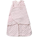 HALO Sleepsack Swaddle Plush Dot Velboa, 3-Way Adjustable Swaddle