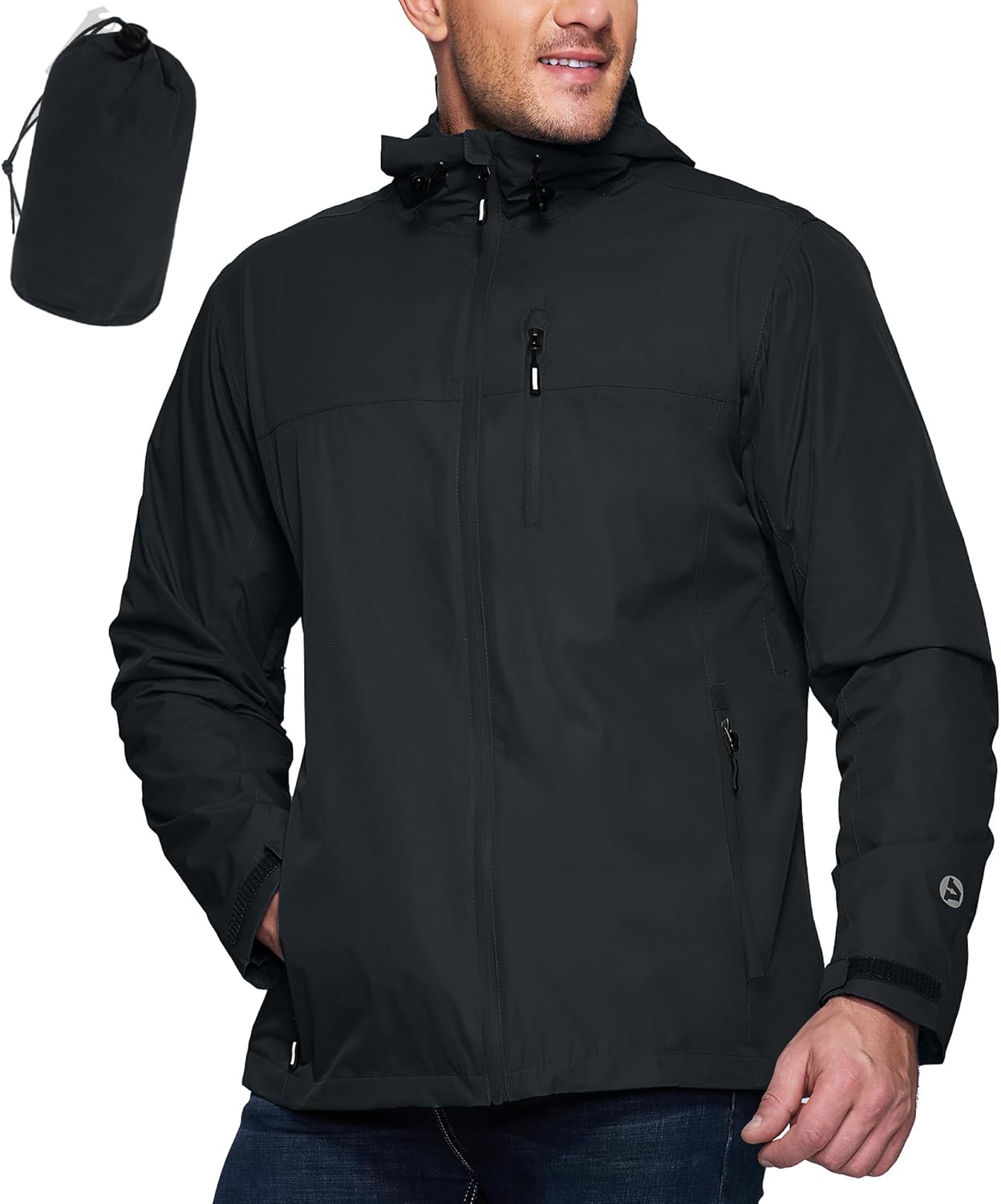 Outdoor Ventures Men's Packable Rain Jacket for All Activities