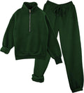 Womens Fleece Sweatsuit 2 Piece Matching Set - Warm Comfortable Fit
