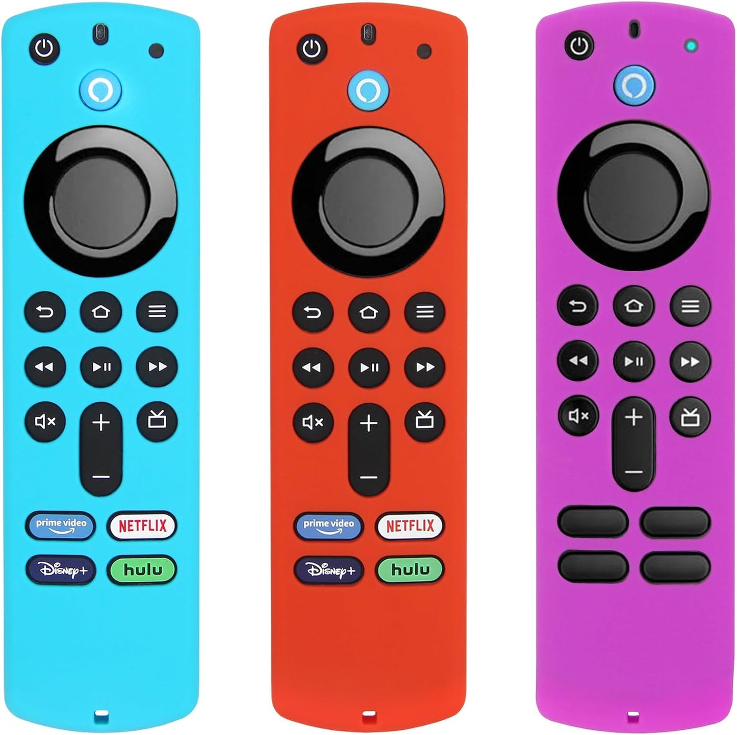 Colorful Silicone Remote Covers 3 Pack for Fire TV Stick 4K