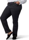 Lee Mid Rise Relaxed Fit Pants - Comfortable Everyday Stretch Women's