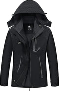 Diamond Candy Women's Waterproof Rain Jacket with Hood (Style 2BWF)