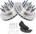 TRQ Front Brake Pad & Rotor Kit Compatible with 2003-2004 Ford F-250