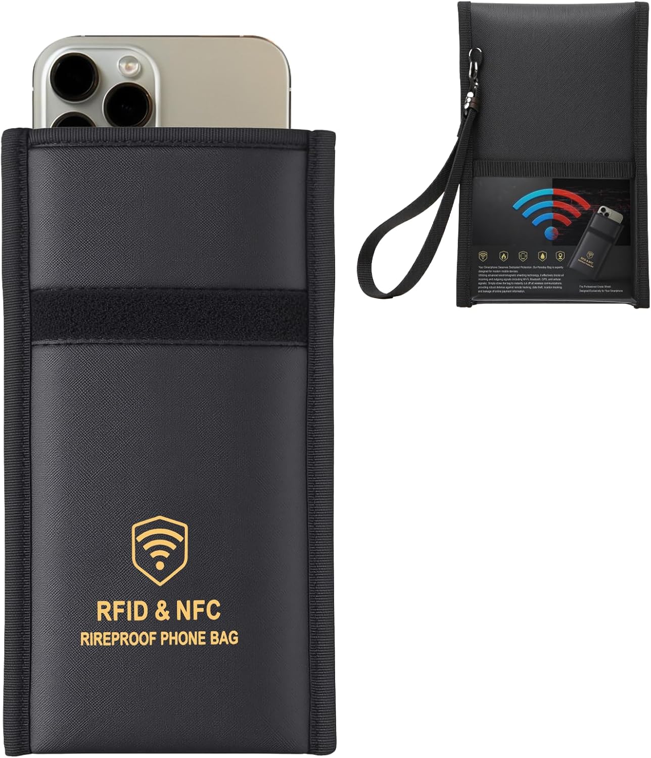 Faraday Bag for Phones and Car Keys - Military Grade Protection