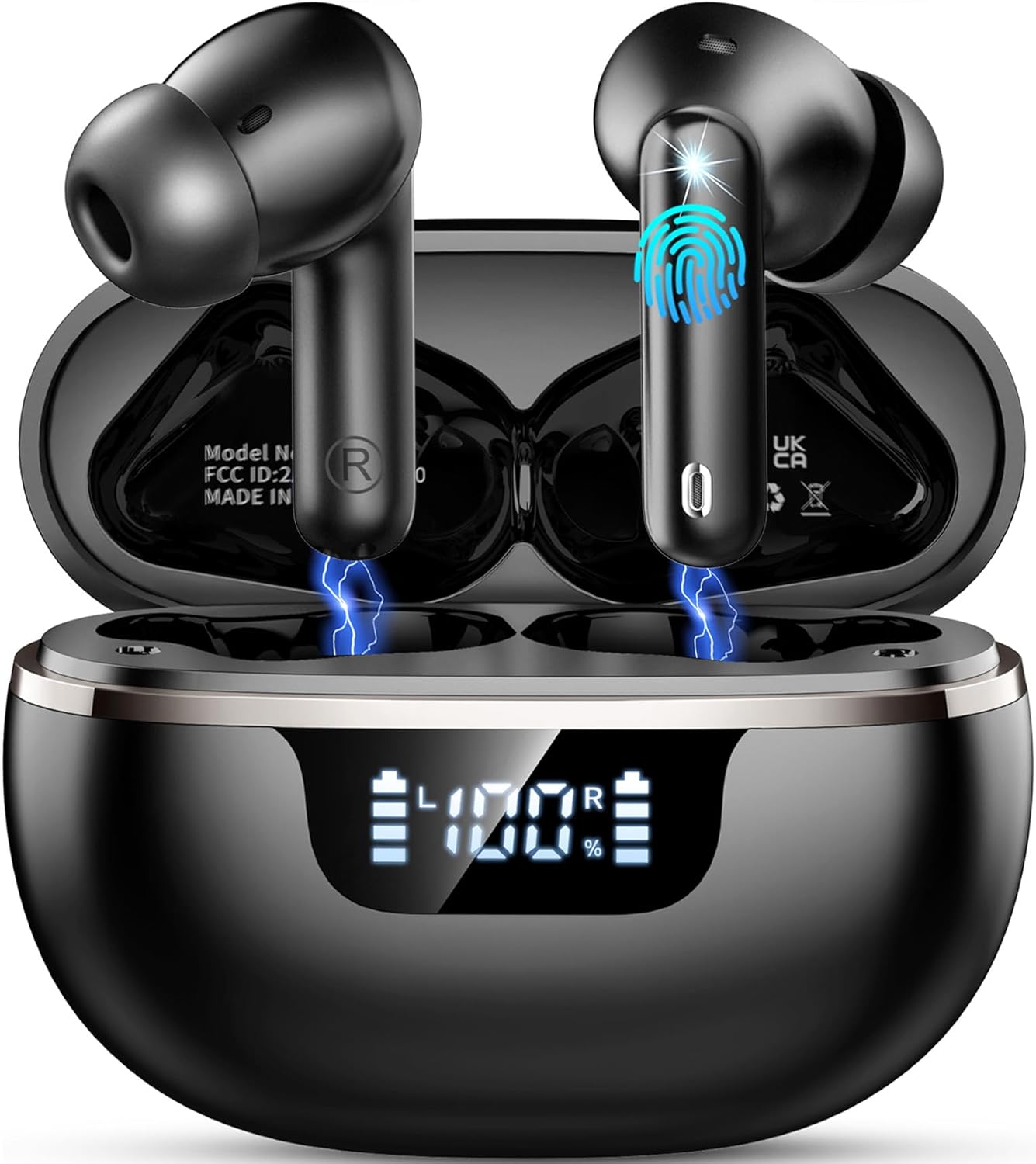 Wireless Earbuds Bluetooth Headphones with Noise Cancelling Features