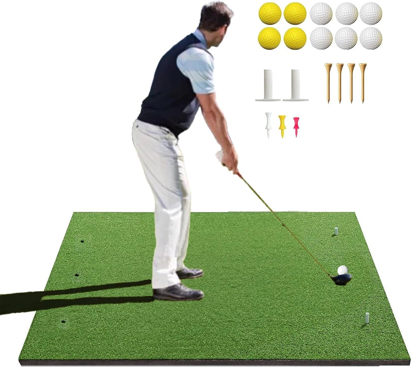 Pro Golf Practice Set with 10 Balls - SHYUJAJIE