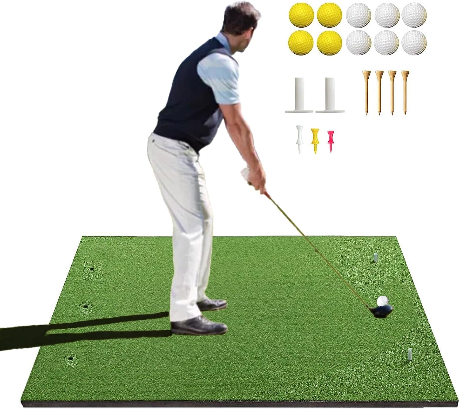 Pro Golf Practice Set with 10 Balls - SHYUJAJIE