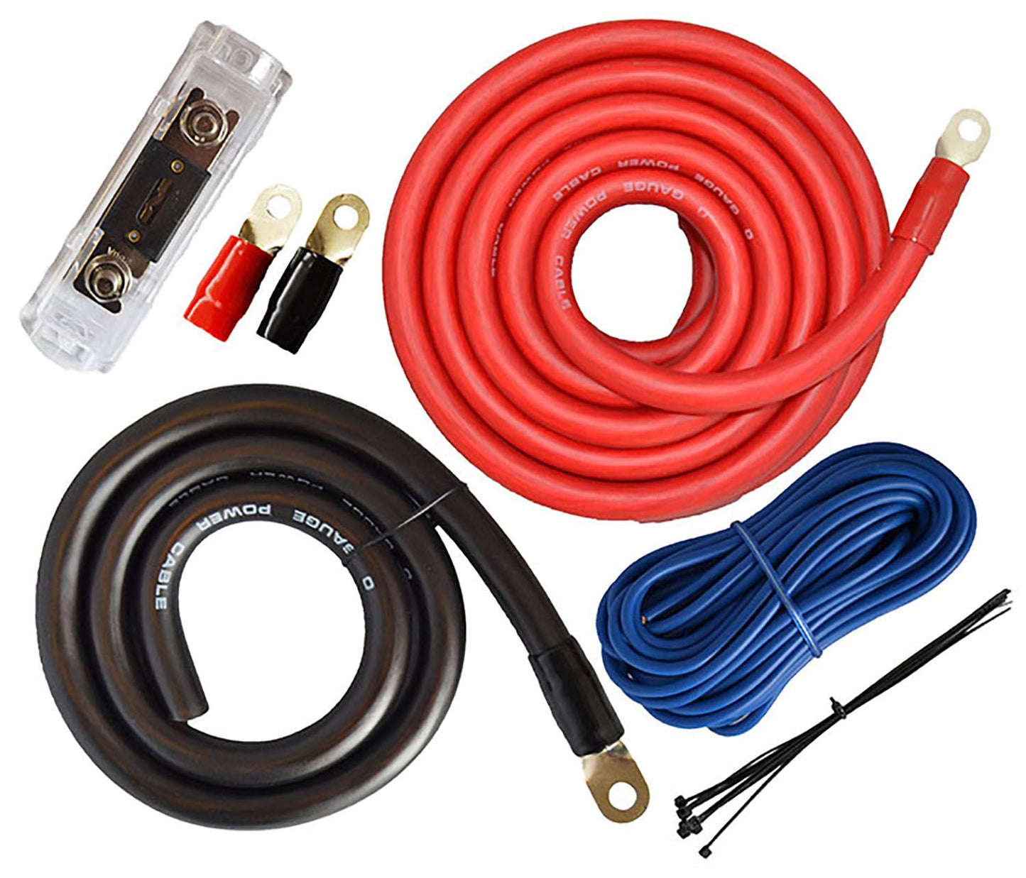 SoundBox PK0-17 0 Gauge Amp Kit for Power Amplifier Wiring