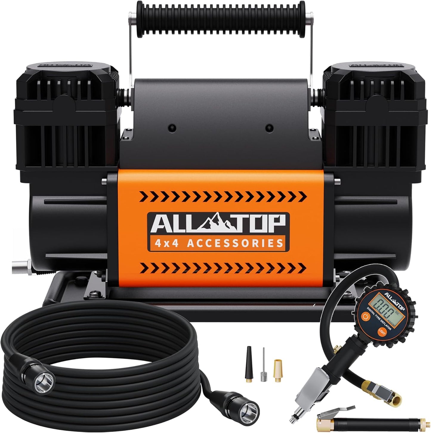 ALL-TOP Dual Cylinder Air Compressor - Max 150 PSI for Offroad Adventures