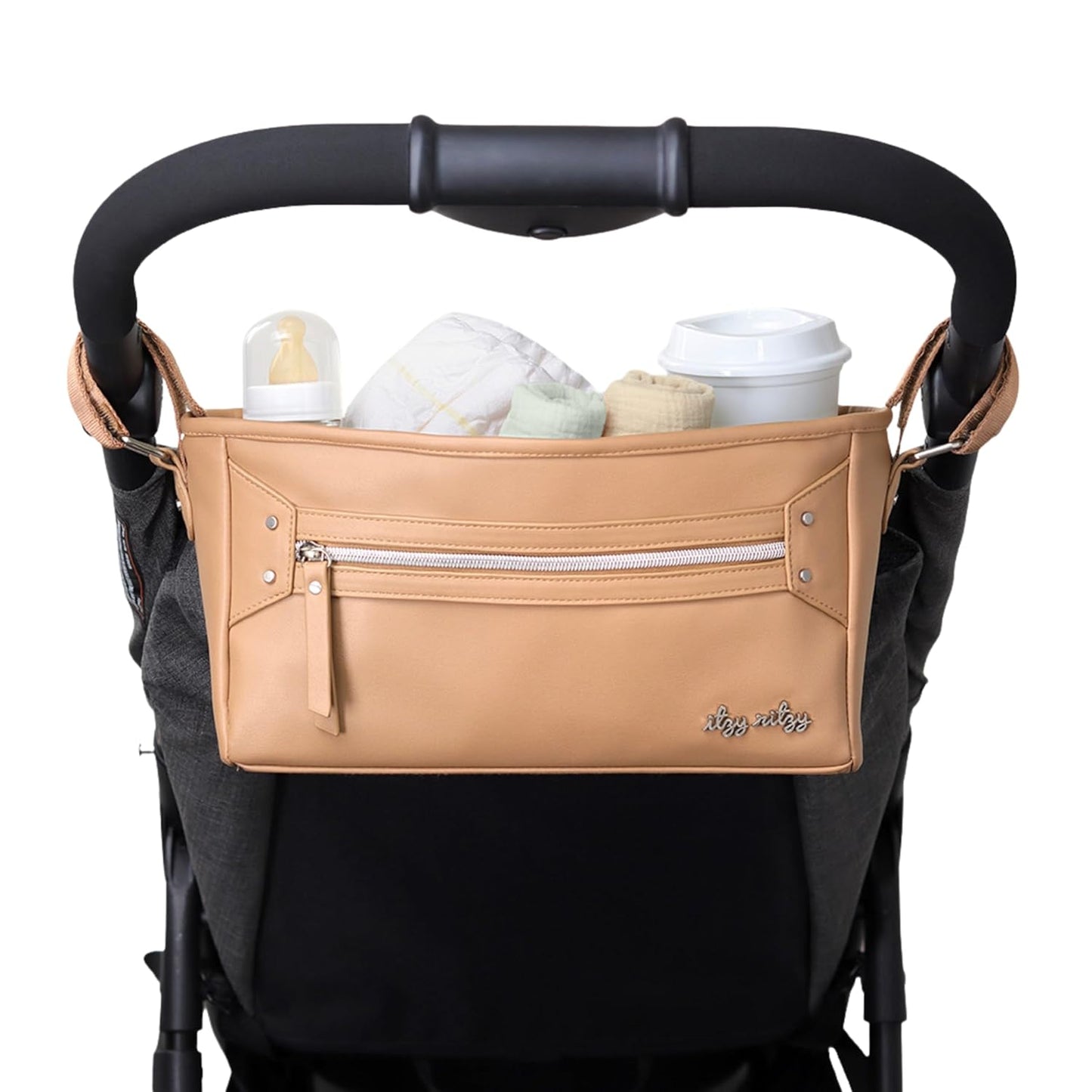 Itzy Ritzy Adjustable Stroller Caddy for Ultimate Convenience