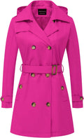 Women's Trench Coat Double-Breasted Mid-Length Overcoat