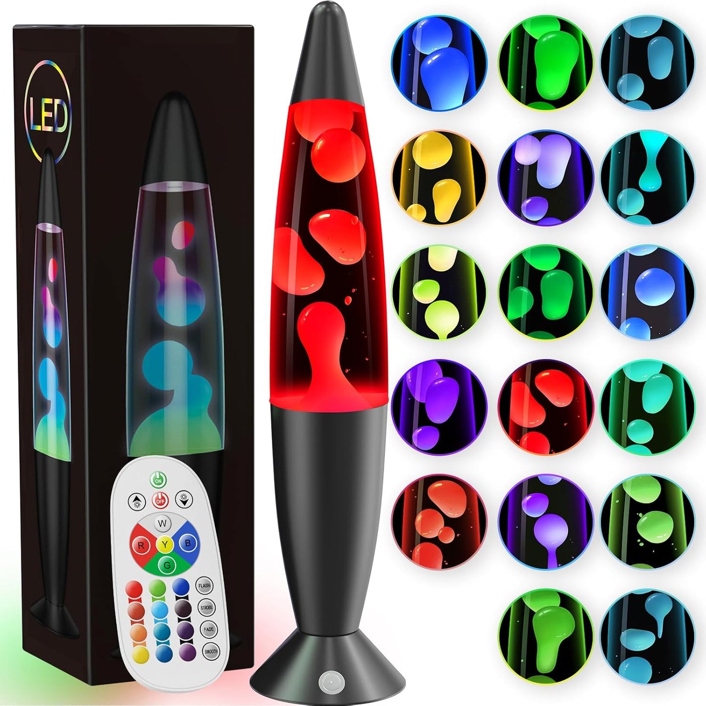17 Colors LED Liquid Motion Lamp for Relaxing Mood Lighting
