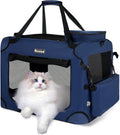 Large Cat Carrier Collapsible Soft Pet XL Crate for Car Travel - Cozy