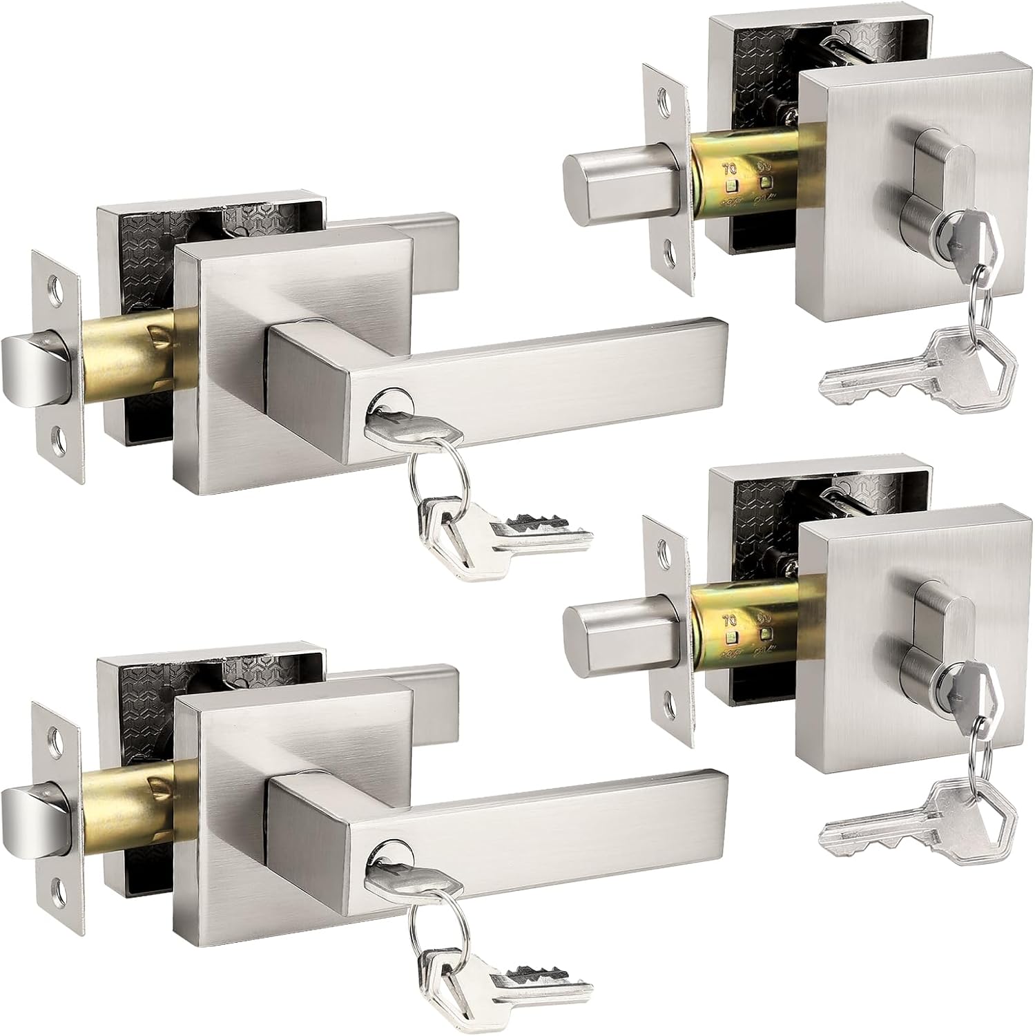 Probrico Square Entry Levers and Deadbolts Combo Pack Review