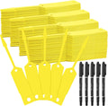 Self Locking Arrow Key Tags 2000 pcs with Pens - Bulk Yellow Key