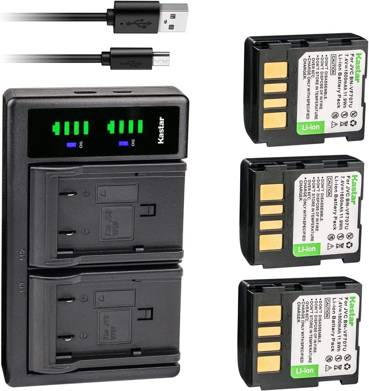 Kastar 3-Pack BN-VF707 Battery and LTD2 USB Charger Review