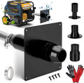 Generator Exhaust Extension Silencer Kit - Quiet Through-Wall Fit