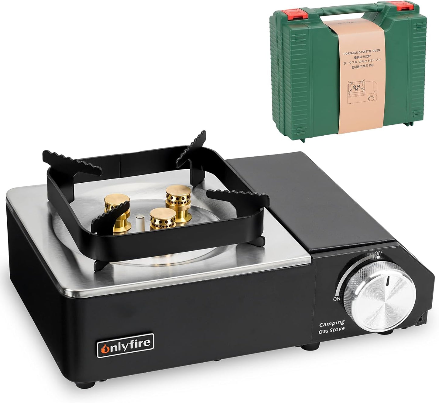 Luxe Ignition Butane Stove | Windproof Power | Camping, RV, Hiking