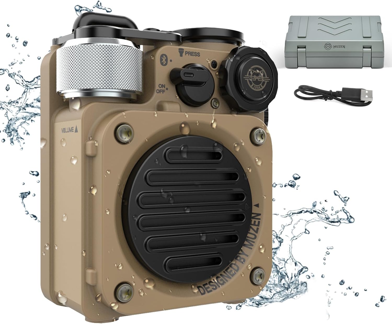 Muzen Portable Bluetooth Speaker: Adventure-Ready Sound