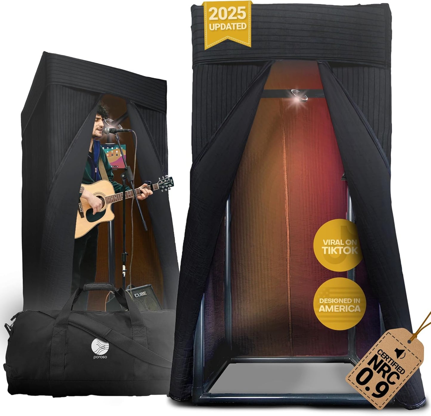 Portable Recording Sound Booth for Crisp Dry Vocals Anywhere