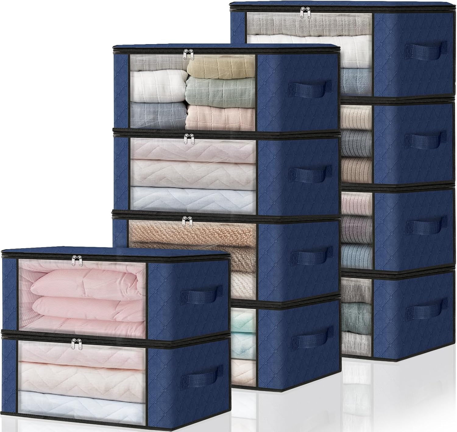 HomeHacks Storage 10-Pack Clothes Organizer Bags for Easy Storage