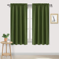 Olive Green Room Darkening Blackout Curtains - Thermal Insulated