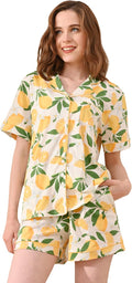 100% Cotton Pajamas for Women Sets 2 Pieces Pjs - Soft Breathable in