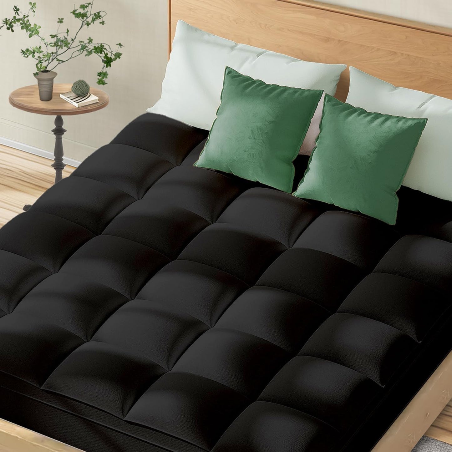 Topllen Queen Mattress Topper for Back Pain Relief and Comfort
