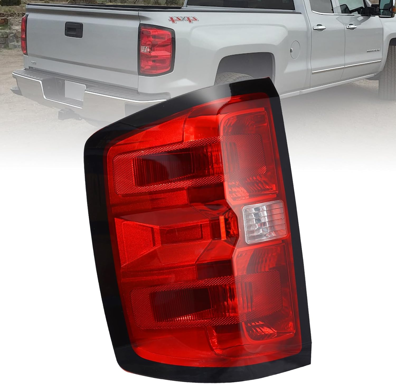 Boine Compatible Left Driver Side Tail Light for Chevy Silverado